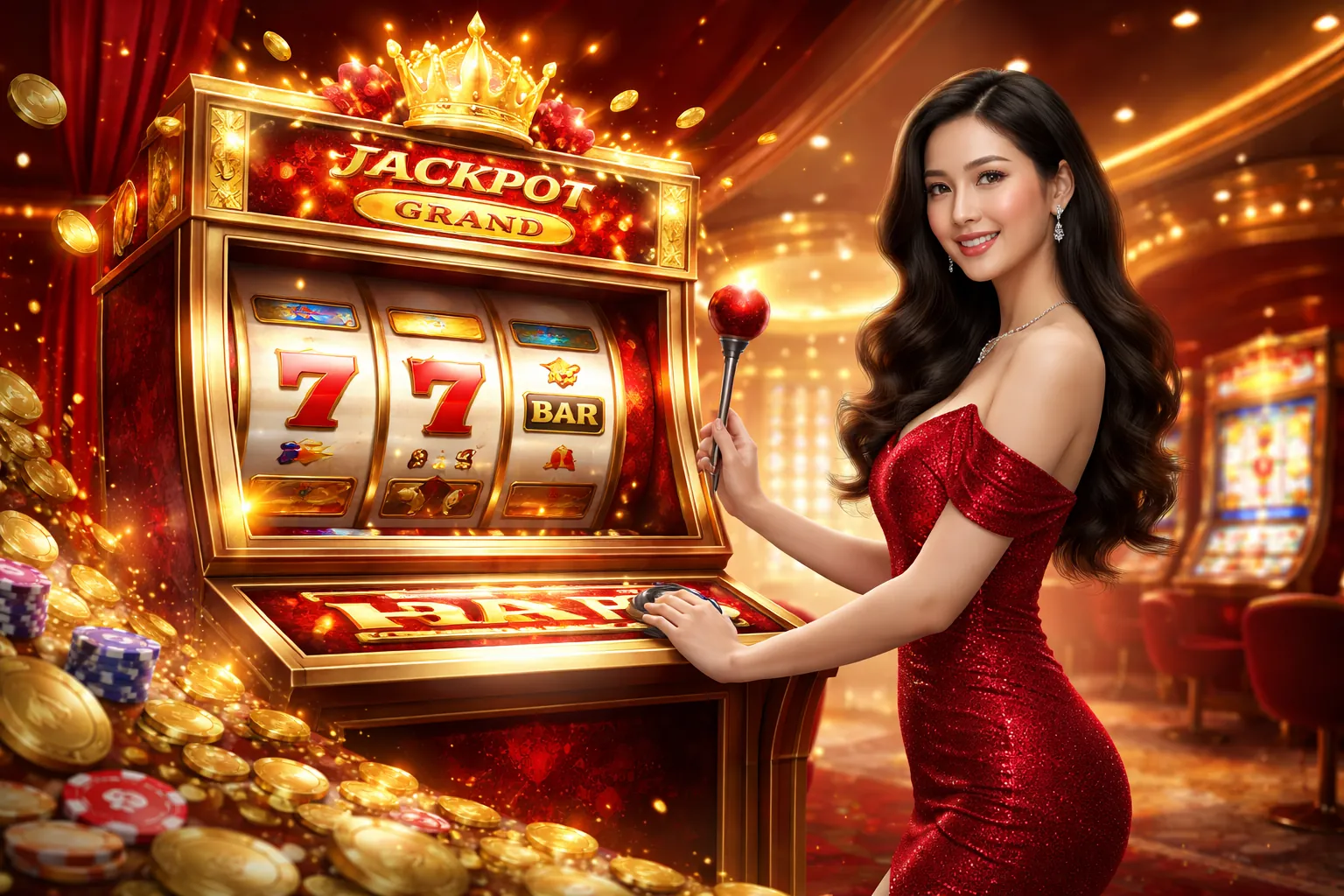 Hình ảnh game slot SX666 với biểu tượng jackpot lớn